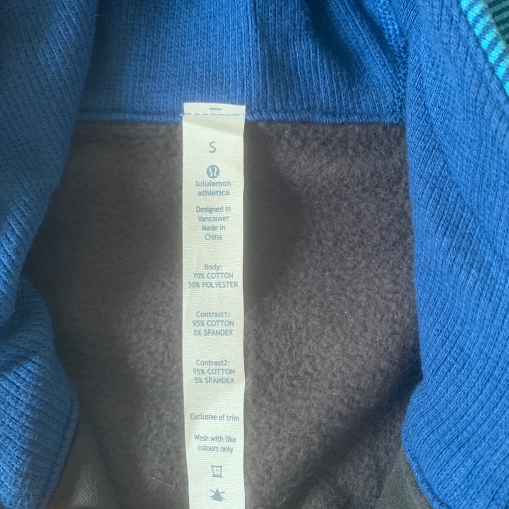 Lululemon Zip Up Hoodie Blue LIKE NEW - Picture 4 of 6